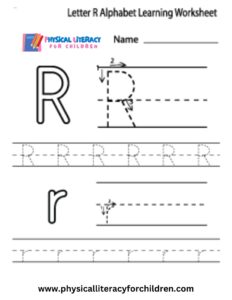 Free Letter R Alphabet Learning Worksheet For Preschool – Plfc