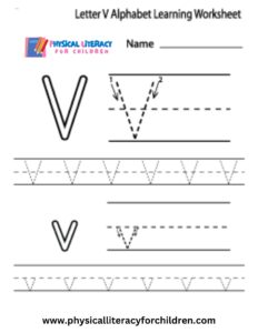 Free Letter V Alphabet Learning Worksheet For Preschool – Plfc