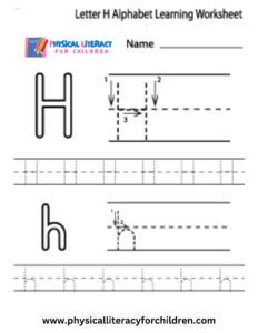 Free Letter H Alphabet Learning Worksheet For Preschool – Plfc